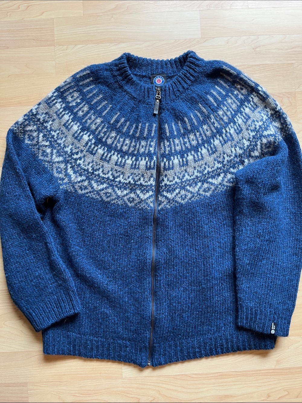Icewear Elís Icelandic Wool Full Zip Sweater Jacket XXL Nordic Lopapeysa